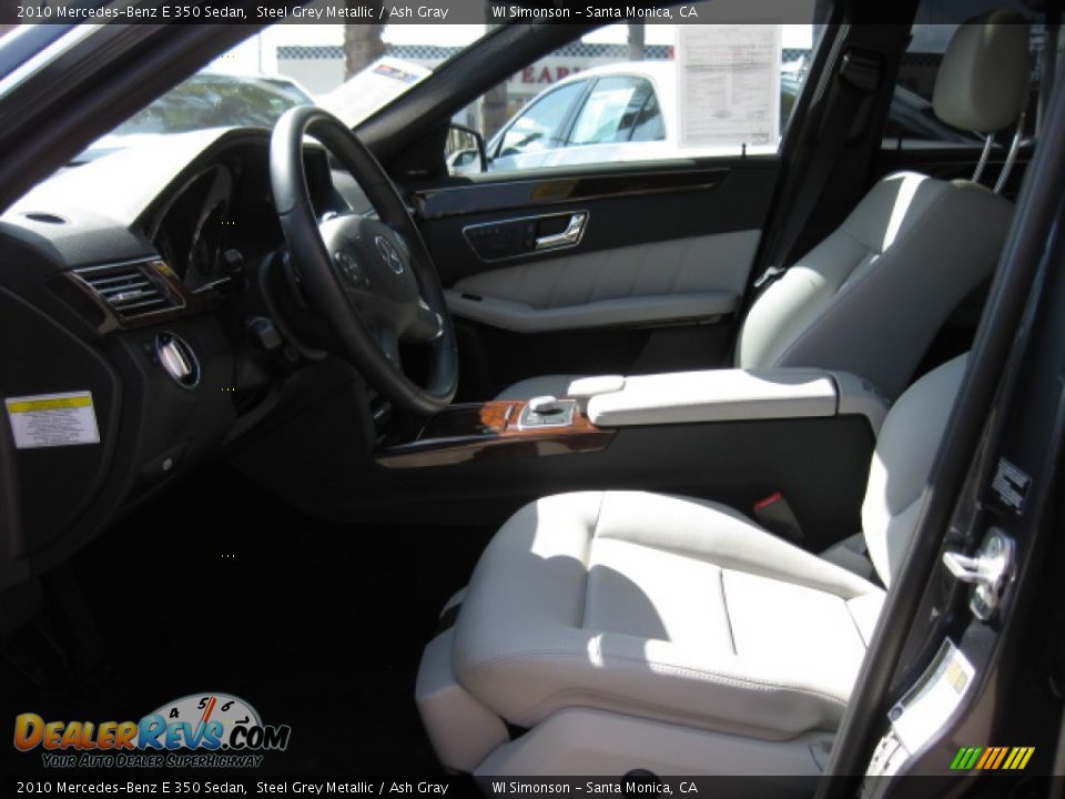 2010 Mercedes-Benz E 350 Sedan Steel Grey Metallic / Ash Gray Photo #19