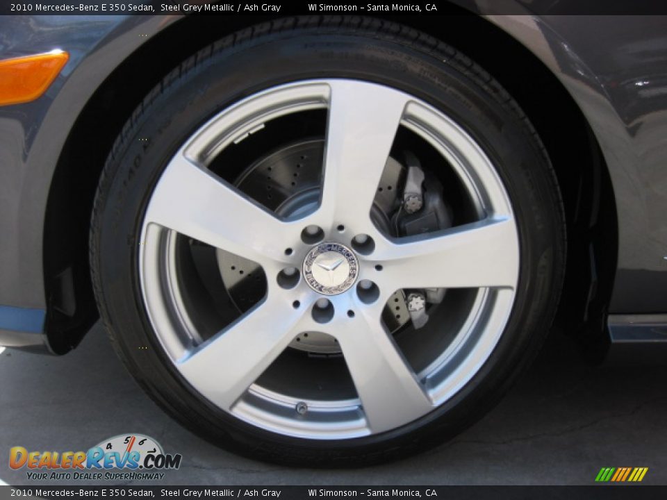 2010 Mercedes-Benz E 350 Sedan Steel Grey Metallic / Ash Gray Photo #24