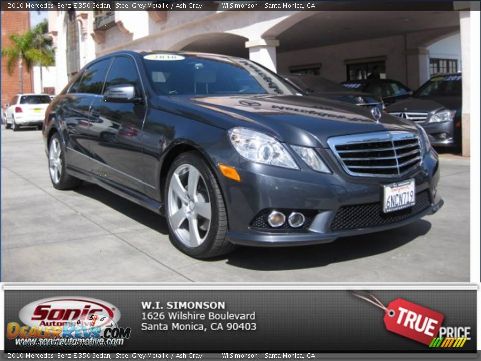 2010 Mercedes-Benz E 350 Sedan Steel Grey Metallic / Ash Gray Photo #26