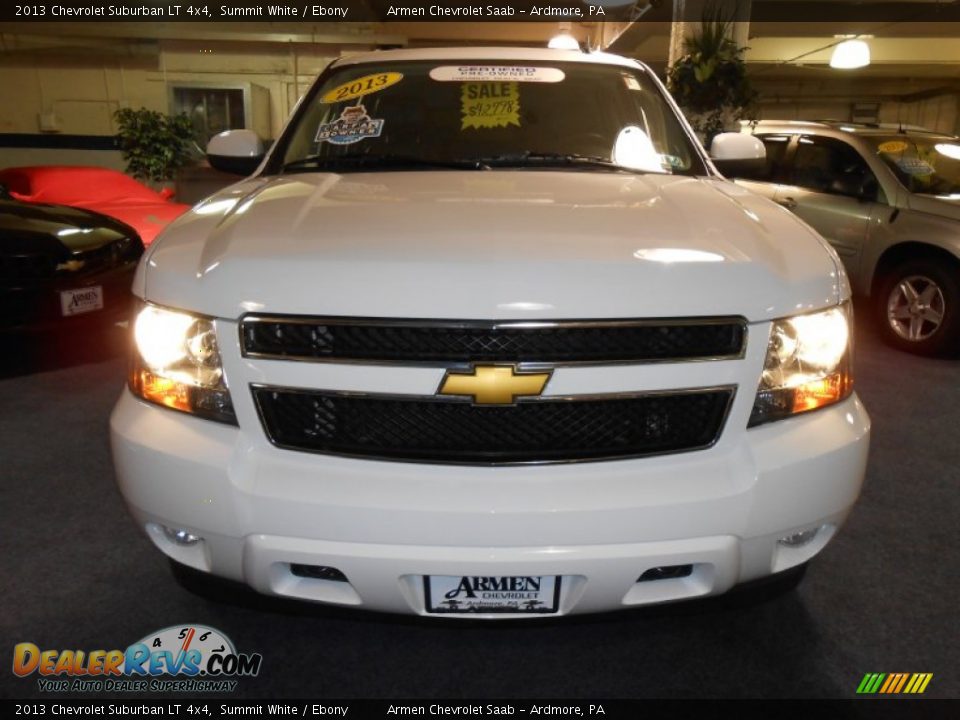2013 Chevrolet Suburban LT 4x4 Summit White / Ebony Photo #2