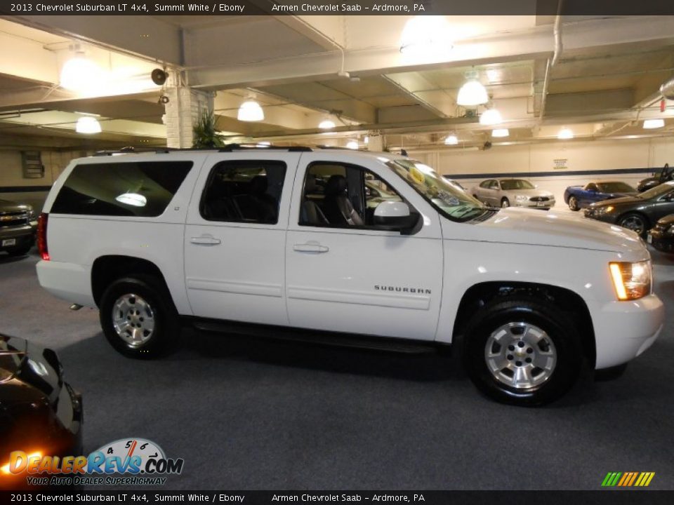 2013 Chevrolet Suburban LT 4x4 Summit White / Ebony Photo #4