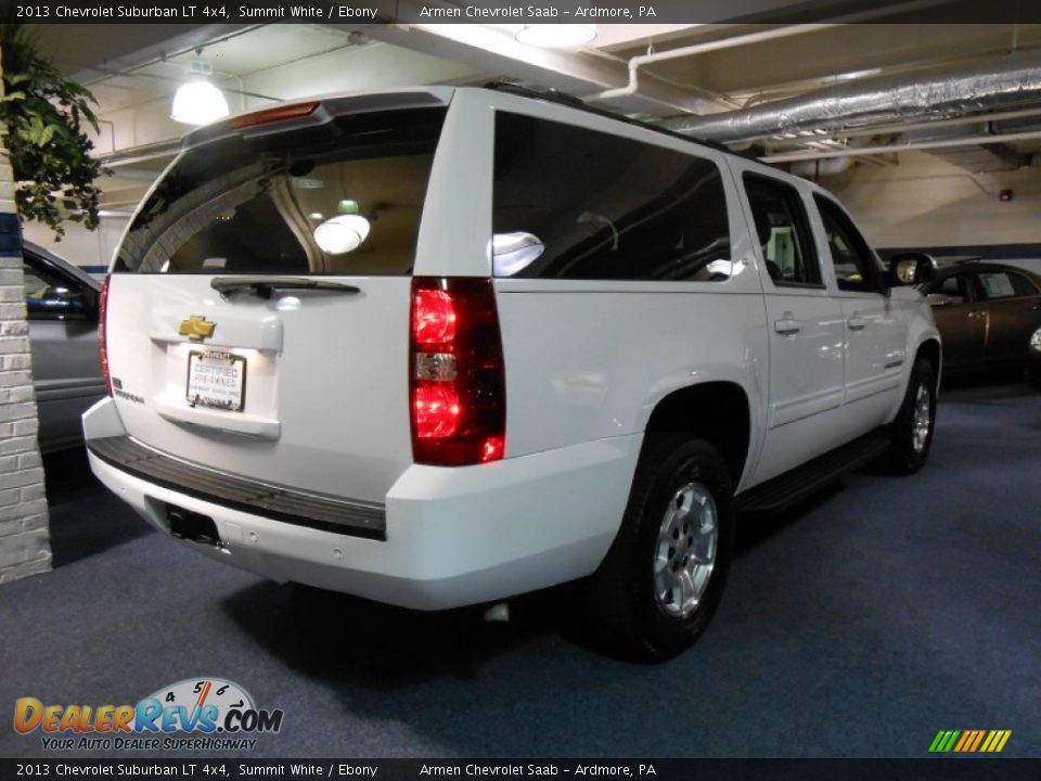 2013 Chevrolet Suburban LT 4x4 Summit White / Ebony Photo #5