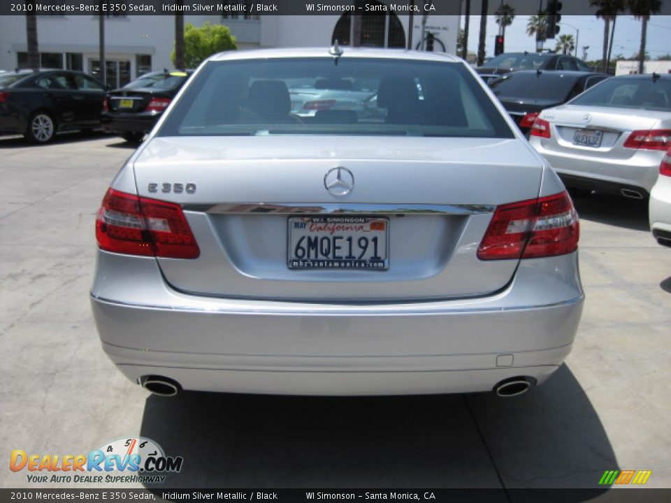 2010 Mercedes-Benz E 350 Sedan Iridium Silver Metallic / Black Photo #3