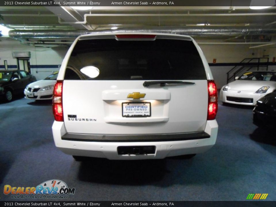 2013 Chevrolet Suburban LT 4x4 Summit White / Ebony Photo #6