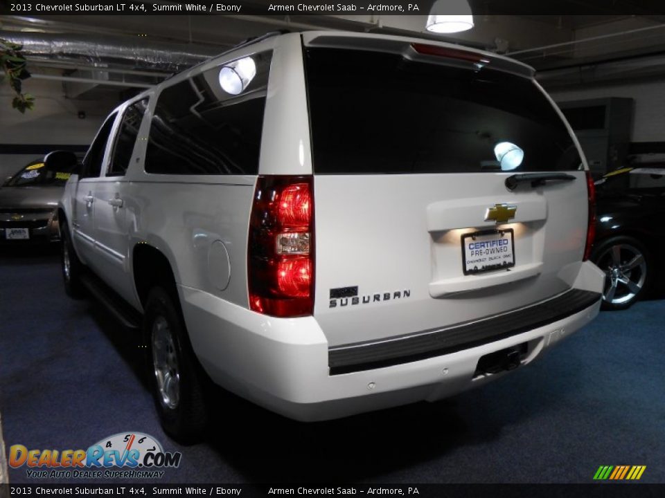 2013 Chevrolet Suburban LT 4x4 Summit White / Ebony Photo #7