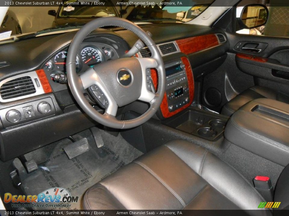 2013 Chevrolet Suburban LT 4x4 Summit White / Ebony Photo #9