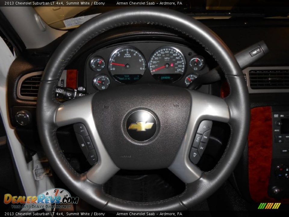 2013 Chevrolet Suburban LT 4x4 Summit White / Ebony Photo #24