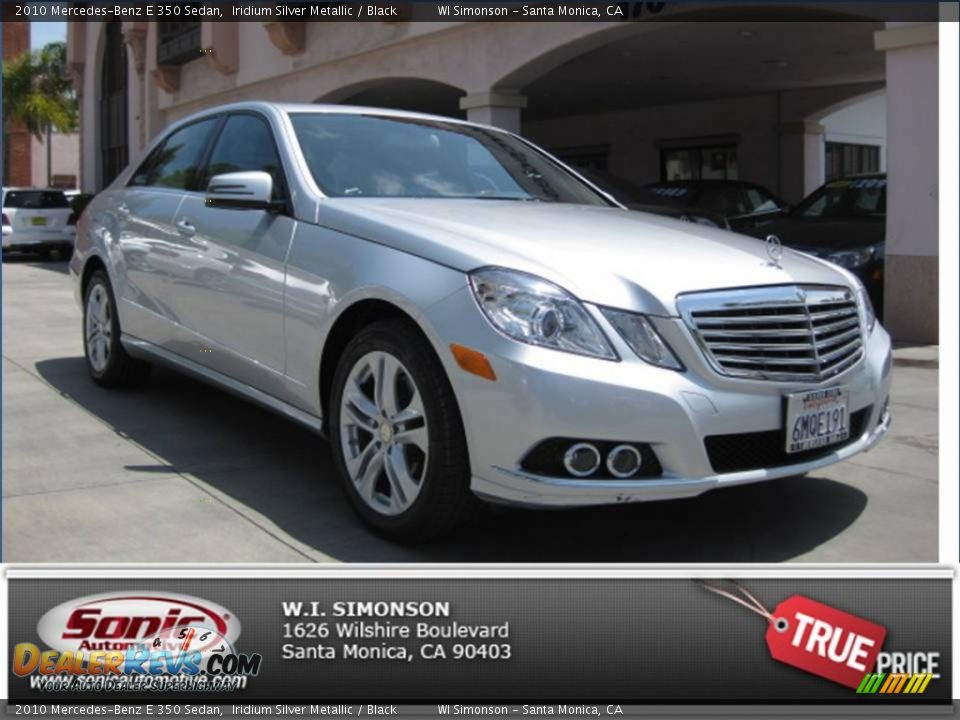 2010 Mercedes-Benz E 350 Sedan Iridium Silver Metallic / Black Photo #27