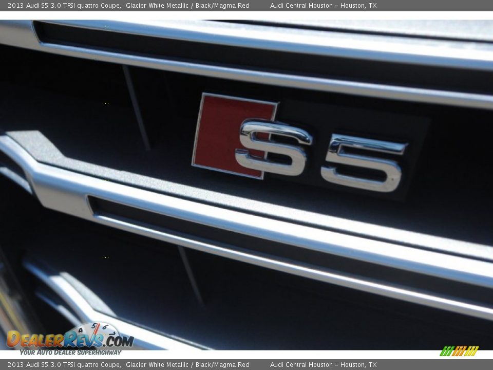 2013 Audi S5 3.0 TFSI quattro Coupe Glacier White Metallic / Black/Magma Red Photo #4