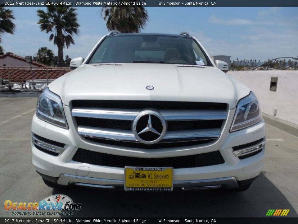 2013 Mercedes-Benz GL 450 4Matic Diamond White Metallic / Almond Beige Photo #2