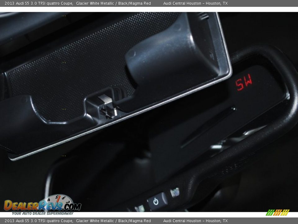 2013 Audi S5 3.0 TFSI quattro Coupe Glacier White Metallic / Black/Magma Red Photo #29