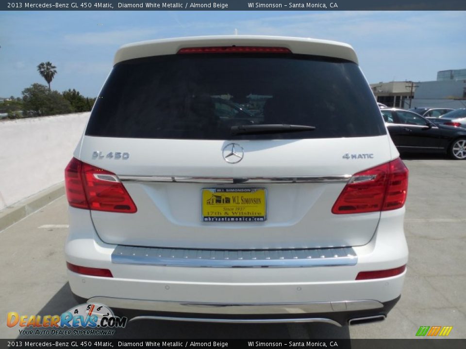 2013 Mercedes-Benz GL 450 4Matic Diamond White Metallic / Almond Beige Photo #5