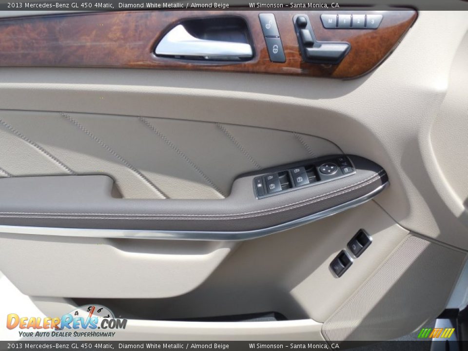 2013 Mercedes-Benz GL 450 4Matic Diamond White Metallic / Almond Beige Photo #6