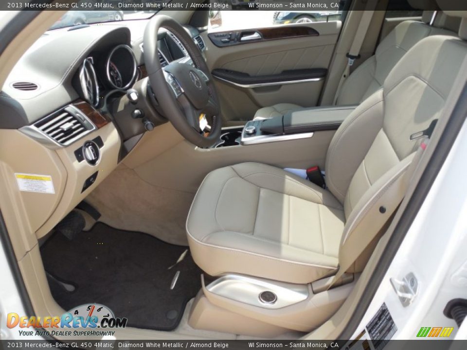 2013 Mercedes-Benz GL 450 4Matic Diamond White Metallic / Almond Beige Photo #7