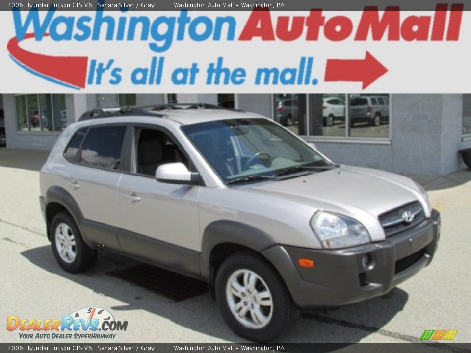 2006 Hyundai Tucson GLS V6 Sahara Silver / Gray Photo #1