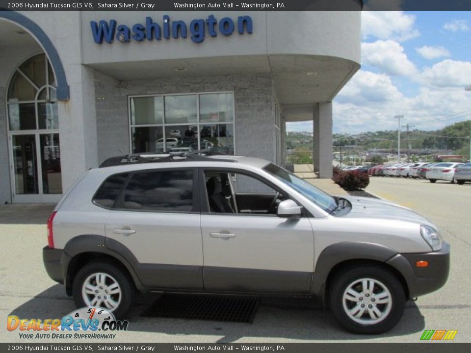 2006 Hyundai Tucson GLS V6 Sahara Silver / Gray Photo #2