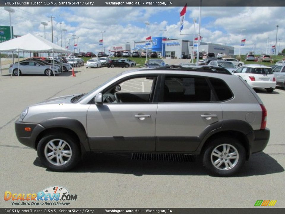 2006 Hyundai Tucson GLS V6 Sahara Silver / Gray Photo #6
