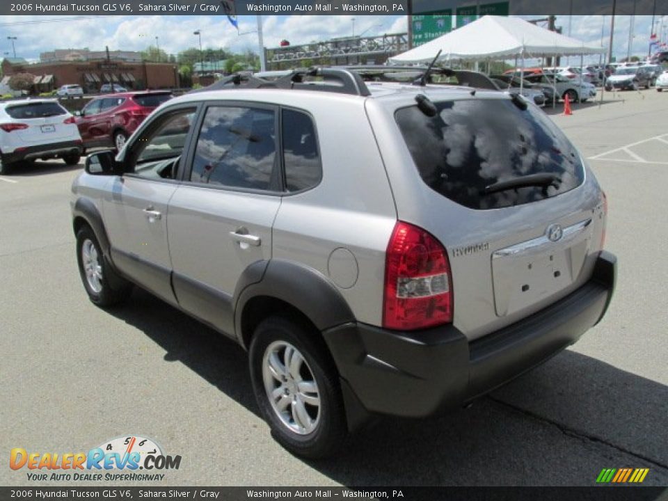 2006 Hyundai Tucson GLS V6 Sahara Silver / Gray Photo #7