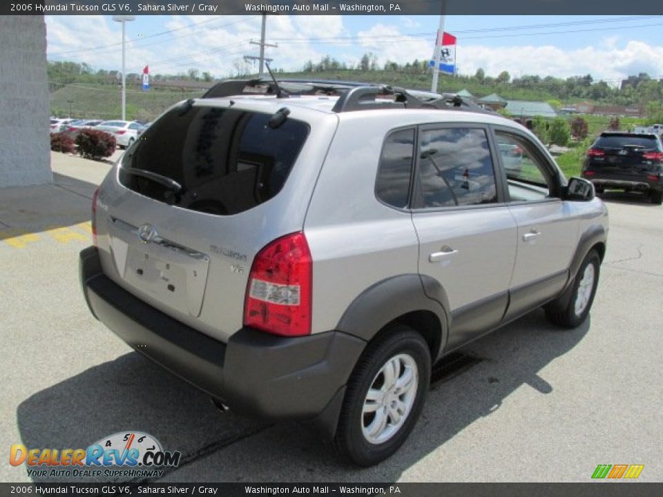 2006 Hyundai Tucson GLS V6 Sahara Silver / Gray Photo #9