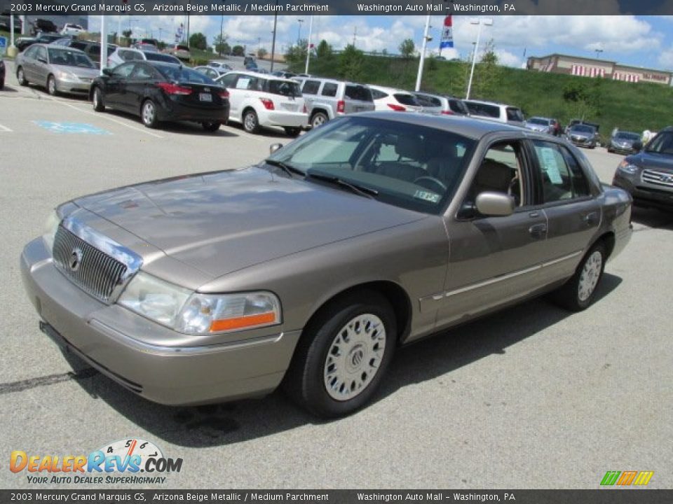Front 3/4 View of 2003 Mercury Grand Marquis GS Photo #5