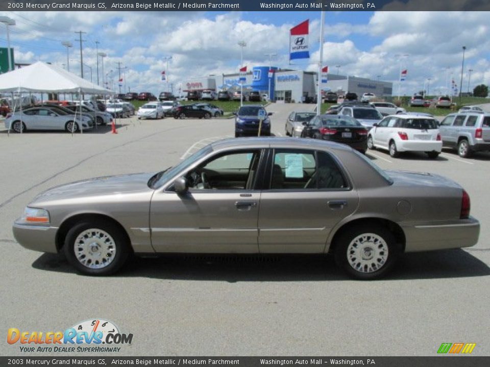 2003 Mercury Grand Marquis GS Arizona Beige Metallic / Medium Parchment Photo #6