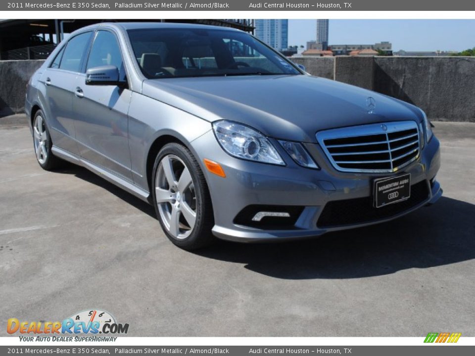 2011 Mercedes-Benz E 350 Sedan Palladium Silver Metallic / Almond/Black Photo #1