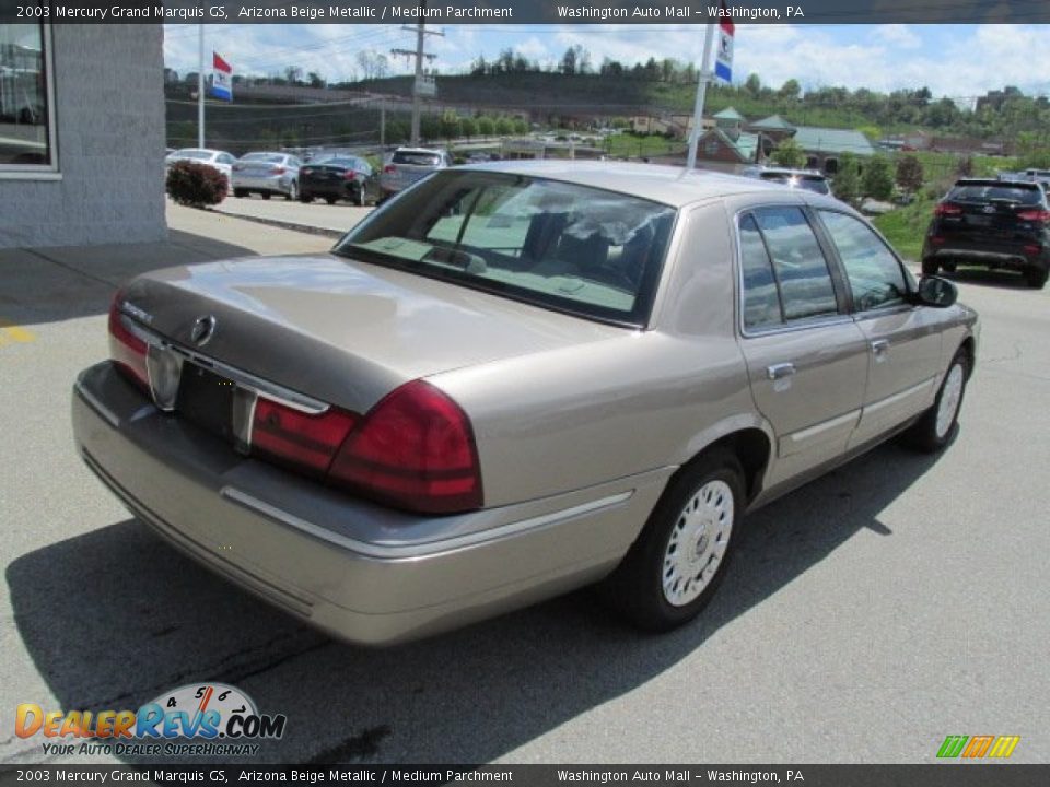 2003 Mercury Grand Marquis GS Arizona Beige Metallic / Medium Parchment Photo #10
