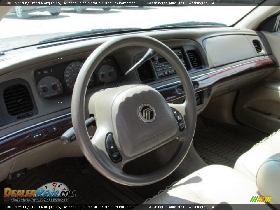 2003 Mercury Grand Marquis GS Arizona Beige Metallic / Medium Parchment Photo #12