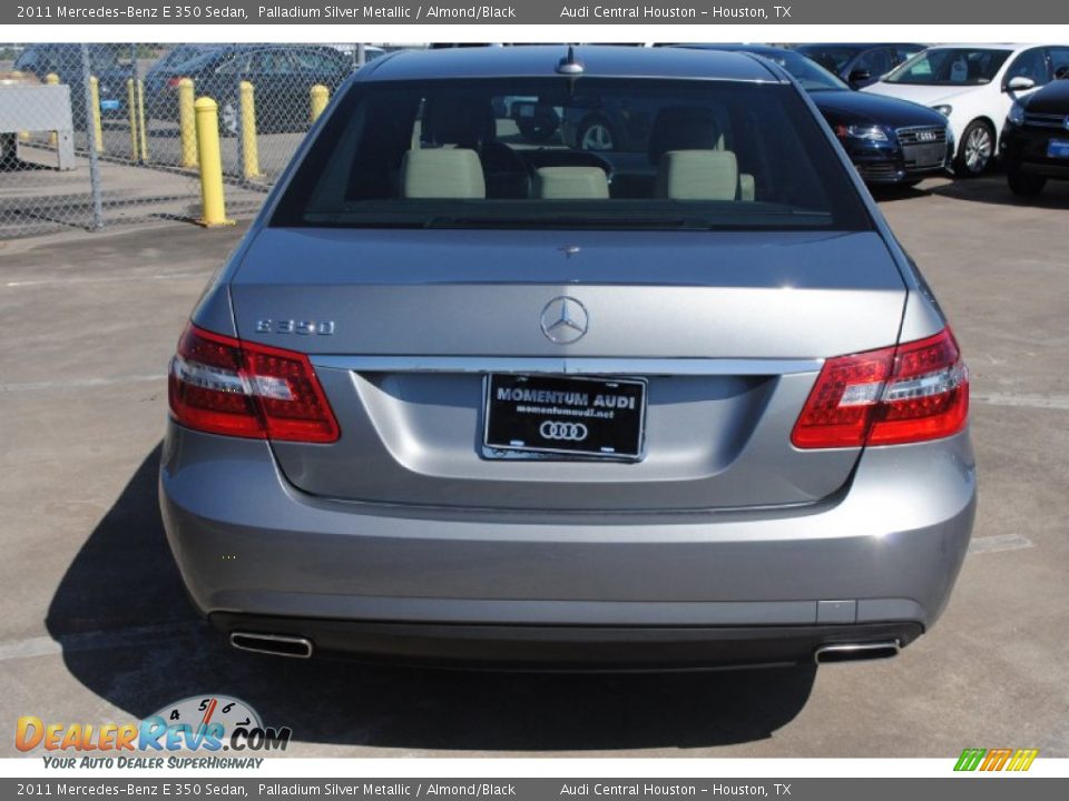 2011 Mercedes-Benz E 350 Sedan Palladium Silver Metallic / Almond/Black Photo #6