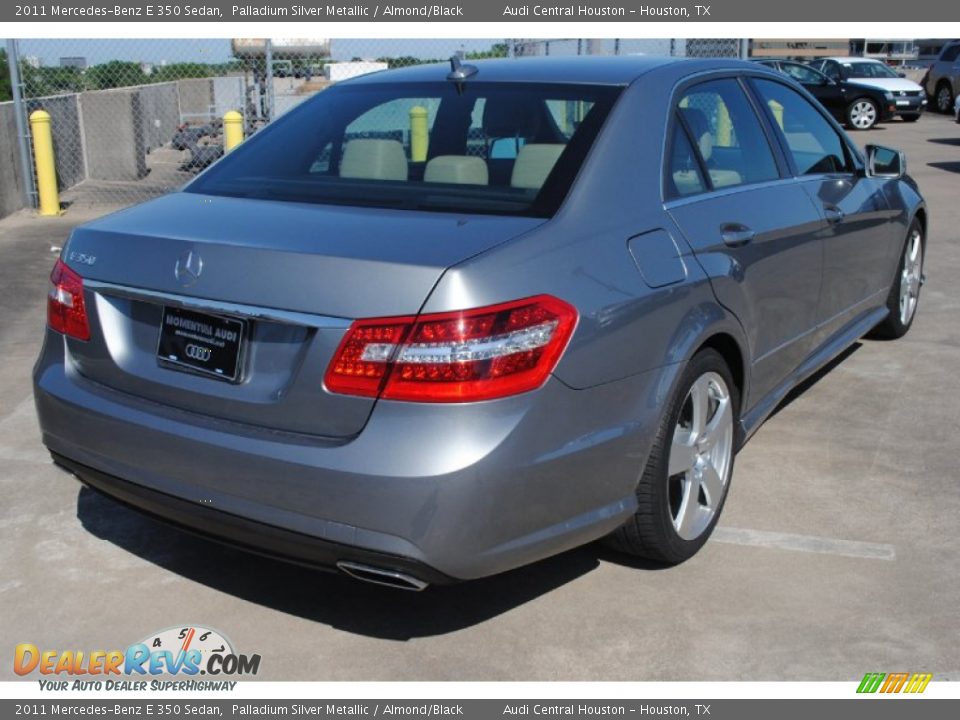 2011 Mercedes-Benz E 350 Sedan Palladium Silver Metallic / Almond/Black Photo #7