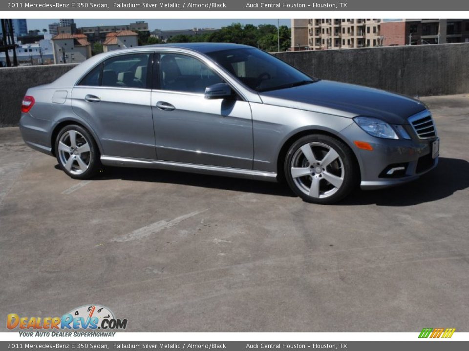 2011 Mercedes-Benz E 350 Sedan Palladium Silver Metallic / Almond/Black Photo #8
