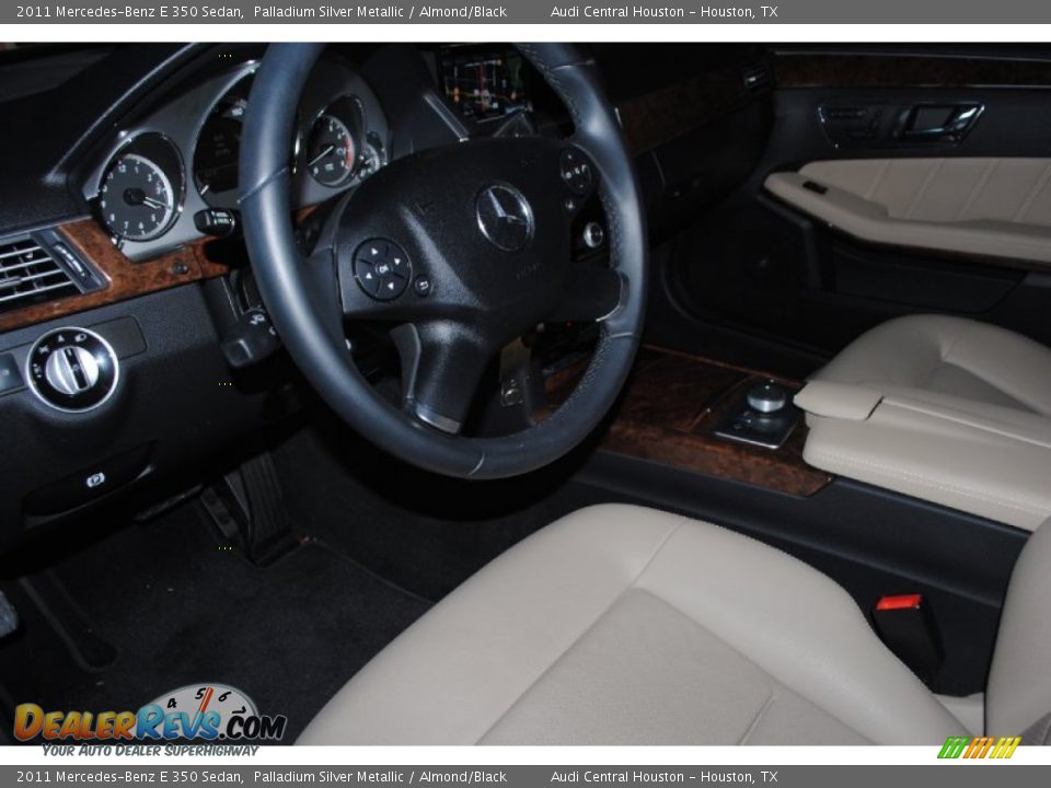 2011 Mercedes-Benz E 350 Sedan Palladium Silver Metallic / Almond/Black Photo #14