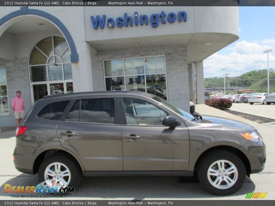 2012 Hyundai Santa Fe GLS AWD Cabo Bronze / Beige Photo #2