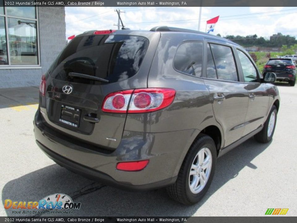 2012 Hyundai Santa Fe GLS AWD Cabo Bronze / Beige Photo #9