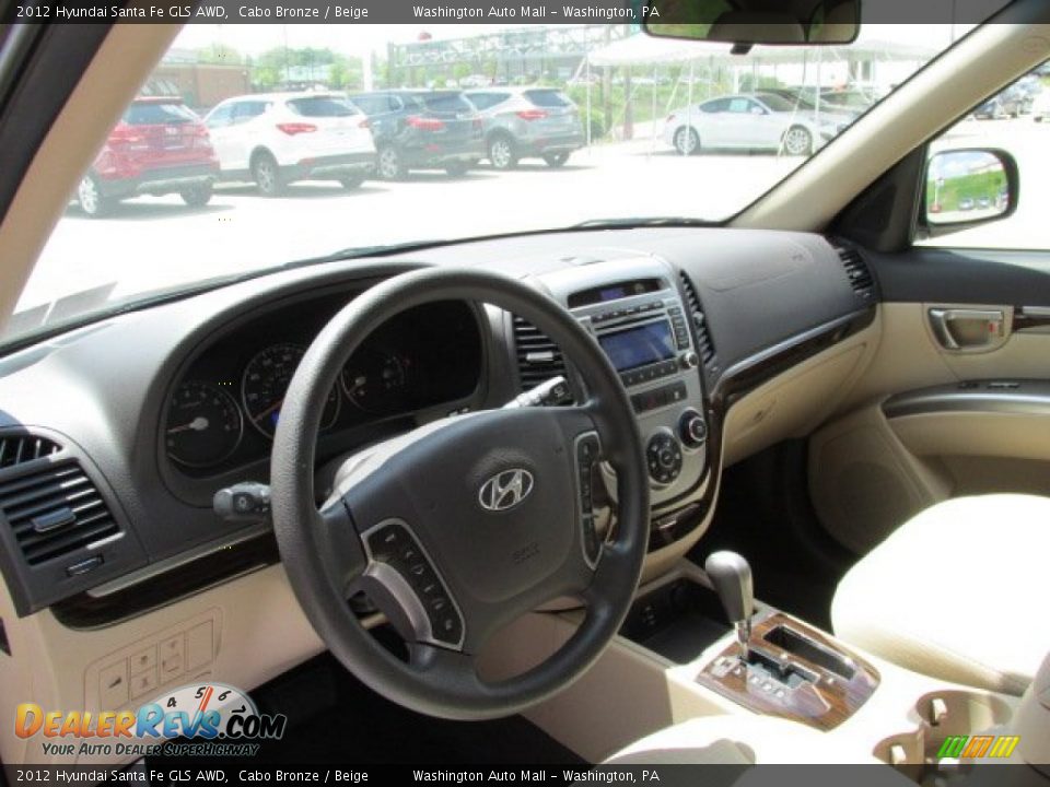 2012 Hyundai Santa Fe GLS AWD Cabo Bronze / Beige Photo #14