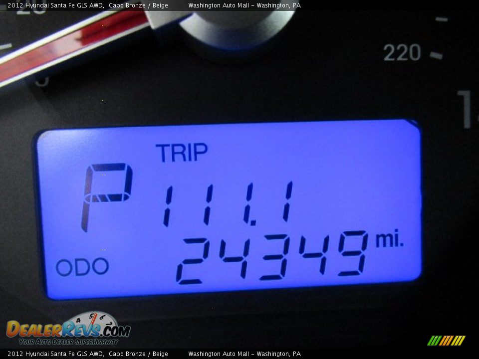 2012 Hyundai Santa Fe GLS AWD Cabo Bronze / Beige Photo #20