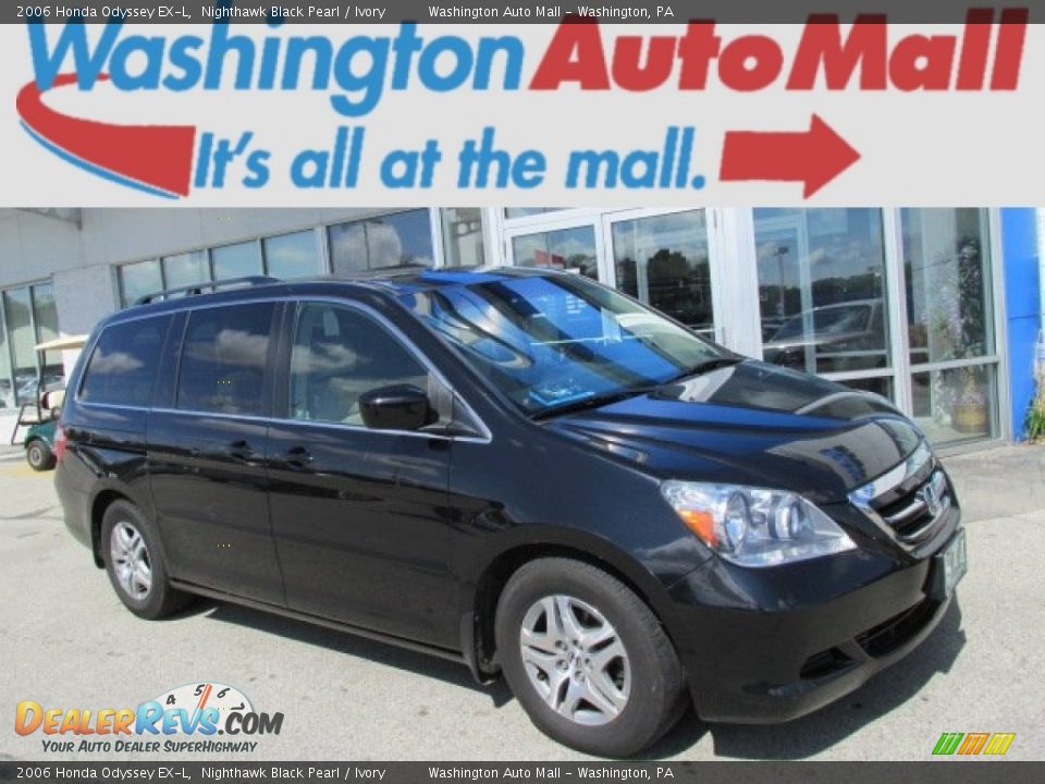 2006 Honda Odyssey EX-L Nighthawk Black Pearl / Ivory Photo #1