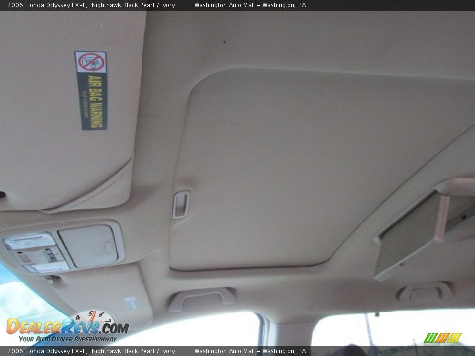 2006 Honda Odyssey EX-L Nighthawk Black Pearl / Ivory Photo #10