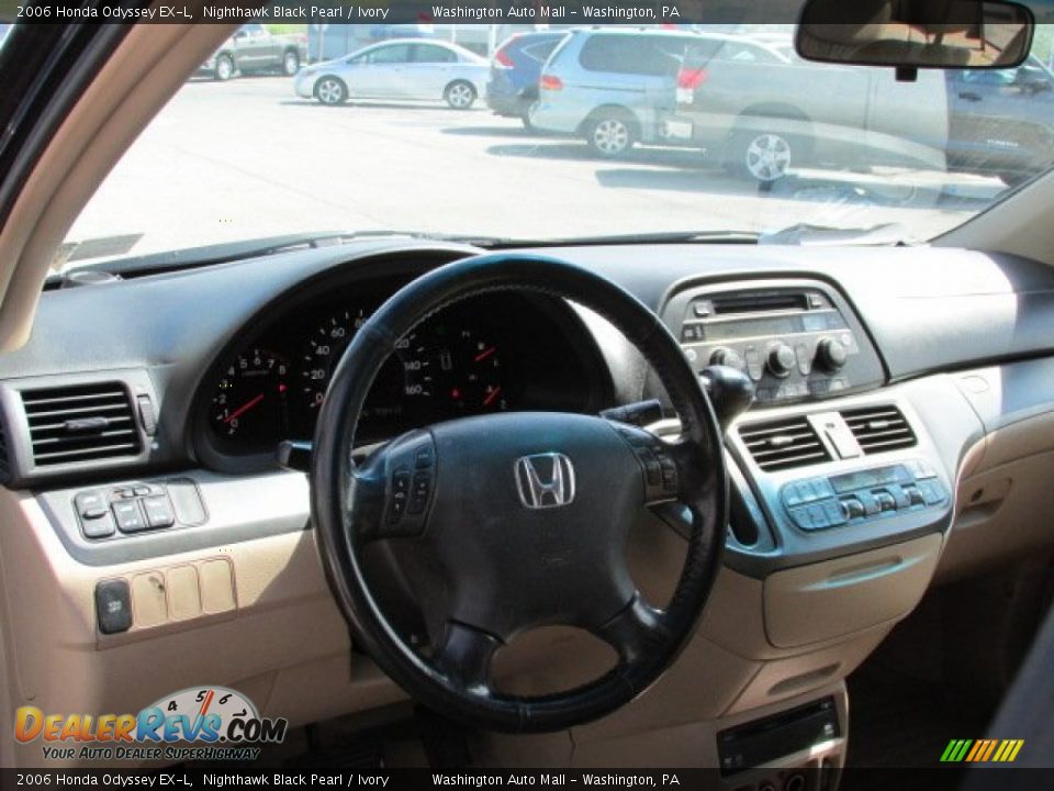 2006 Honda Odyssey EX-L Nighthawk Black Pearl / Ivory Photo #12