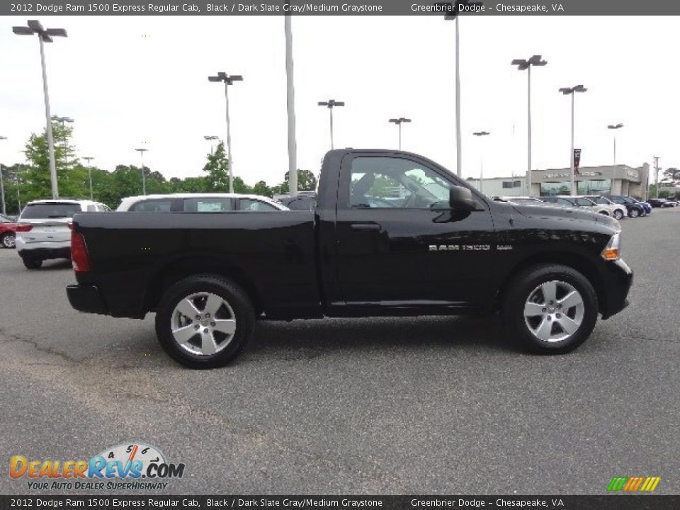 2012 Dodge Ram 1500 Express Regular Cab Black / Dark Slate Gray/Medium Graystone Photo #7