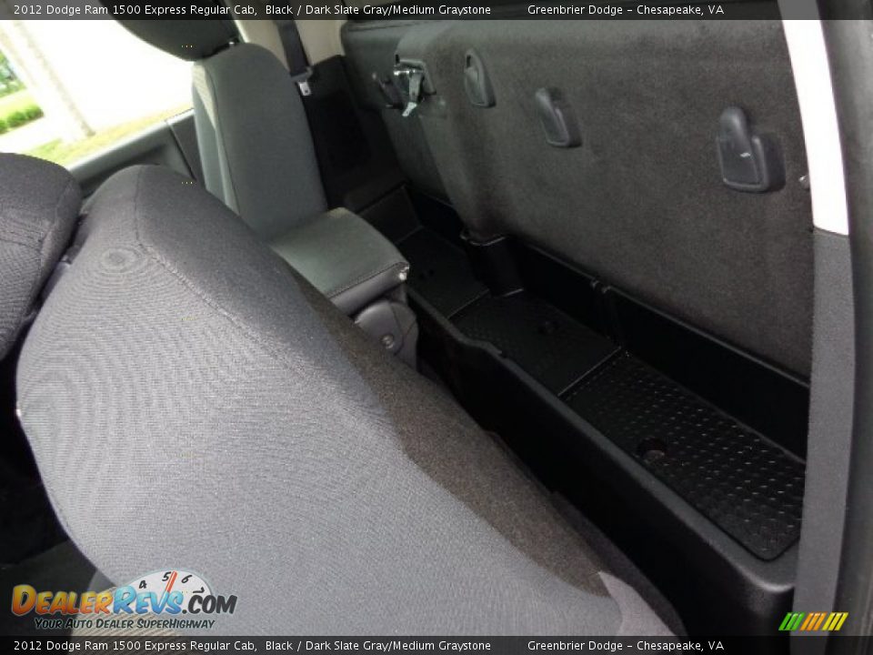 2012 Dodge Ram 1500 Express Regular Cab Black / Dark Slate Gray/Medium Graystone Photo #13