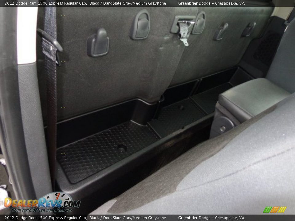 2012 Dodge Ram 1500 Express Regular Cab Black / Dark Slate Gray/Medium Graystone Photo #15