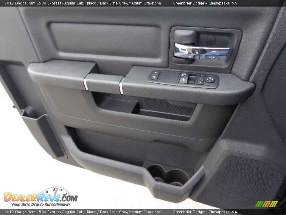 2012 Dodge Ram 1500 Express Regular Cab Black / Dark Slate Gray/Medium Graystone Photo #17