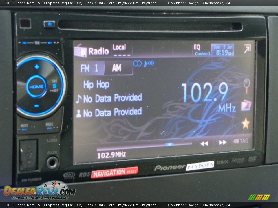 2012 Dodge Ram 1500 Express Regular Cab Black / Dark Slate Gray/Medium Graystone Photo #18