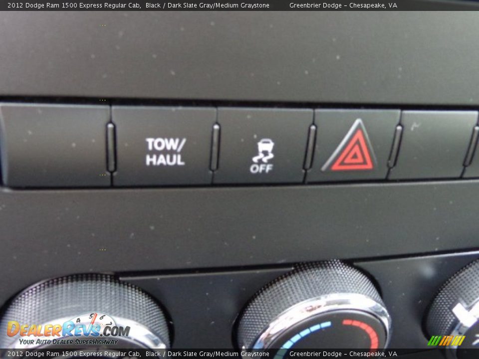 2012 Dodge Ram 1500 Express Regular Cab Black / Dark Slate Gray/Medium Graystone Photo #19