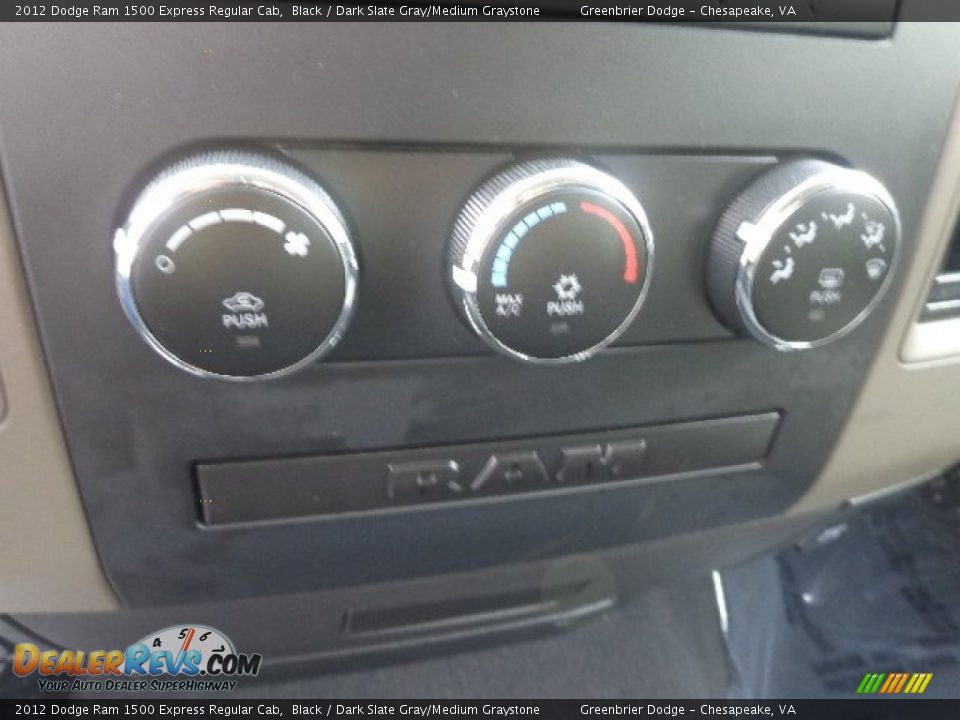2012 Dodge Ram 1500 Express Regular Cab Black / Dark Slate Gray/Medium Graystone Photo #20