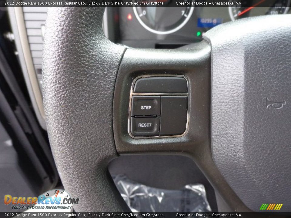 2012 Dodge Ram 1500 Express Regular Cab Black / Dark Slate Gray/Medium Graystone Photo #23