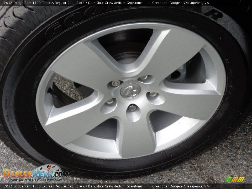2012 Dodge Ram 1500 Express Regular Cab Black / Dark Slate Gray/Medium Graystone Photo #25