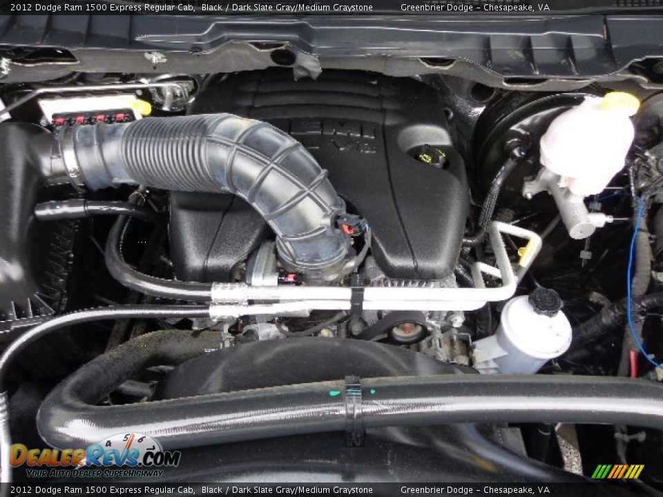 2012 Dodge Ram 1500 Express Regular Cab Black / Dark Slate Gray/Medium Graystone Photo #27