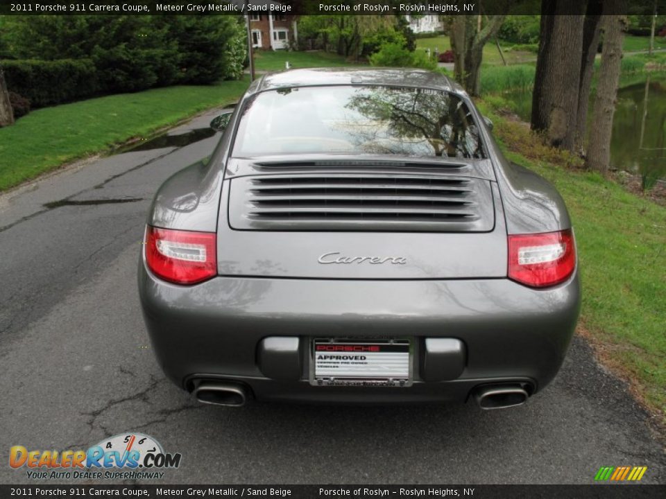 2011 Porsche 911 Carrera Coupe Meteor Grey Metallic / Sand Beige Photo #5
